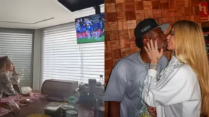 Virginia acompanha jogo de Vini Jr. à distância e reacende especulações sobre o namoro